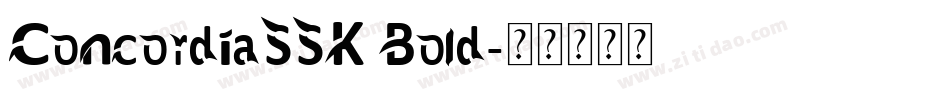 ConcordiaSSK Bold字体转换